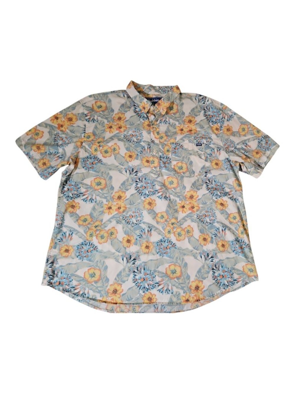 Chubbies Popover Shirt Floral Hawaiian Tropical Beach Resort Mens Size XXLarge